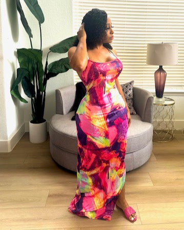 Color Rush Maxi Dress