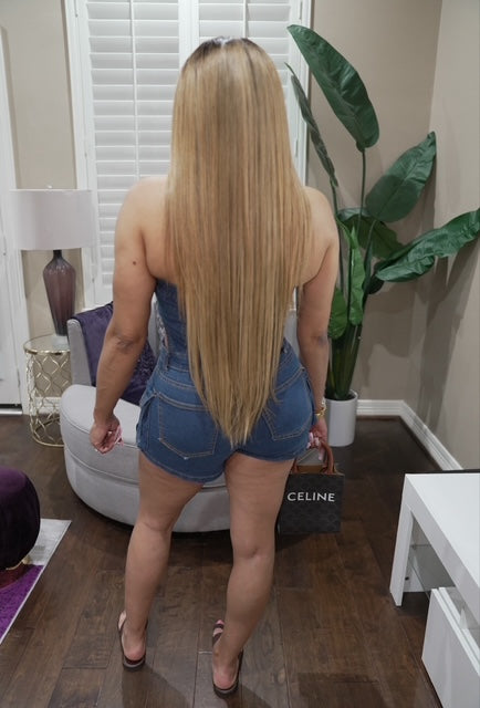 Denim Romper