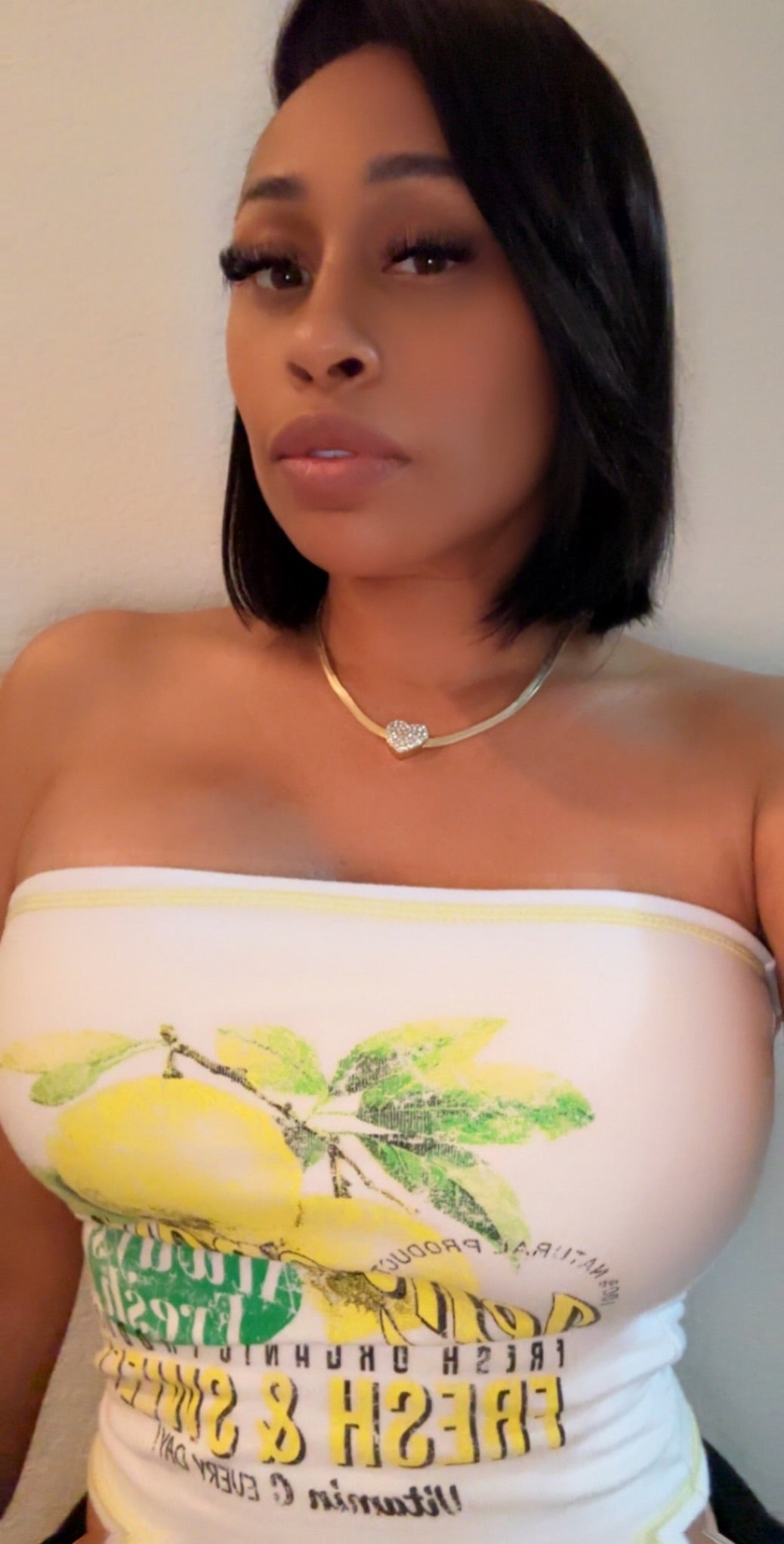 Lemon Crop Top