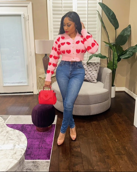 Sweetheart Crop Sweater