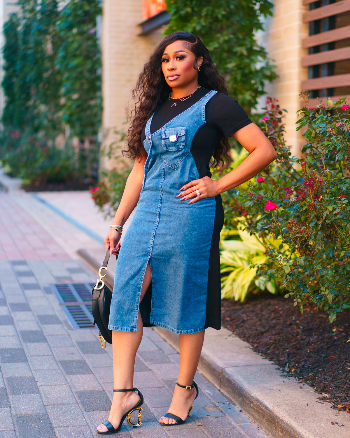 Denim Demure Dress