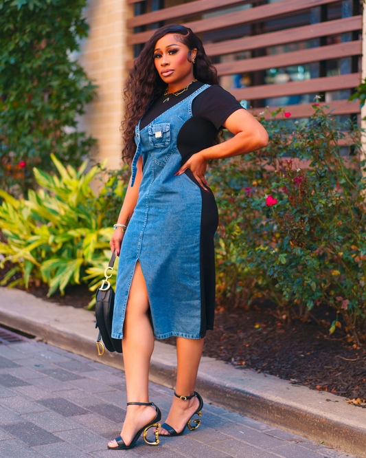 Denim Demure Dress