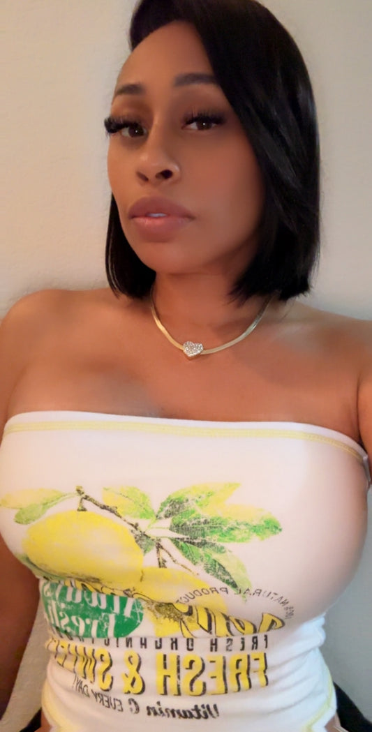 Lemon Crop Top