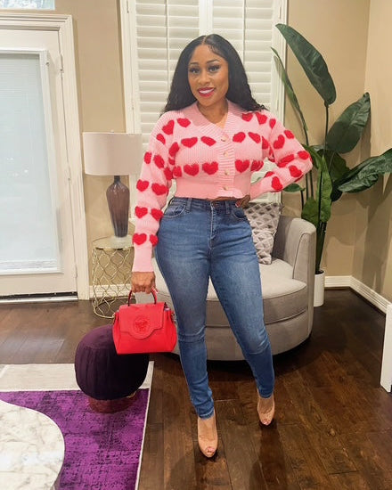 Sweetheart Crop Sweater